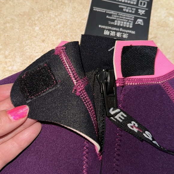 DIVE & SAIL Scuba Suit Kids Neoprene Thermal Wetsuit Girls Pink L - Picture 8 of 10